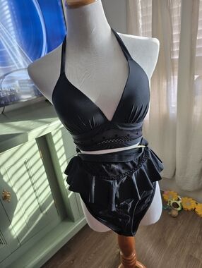 ella moss sheer polkda dot swim